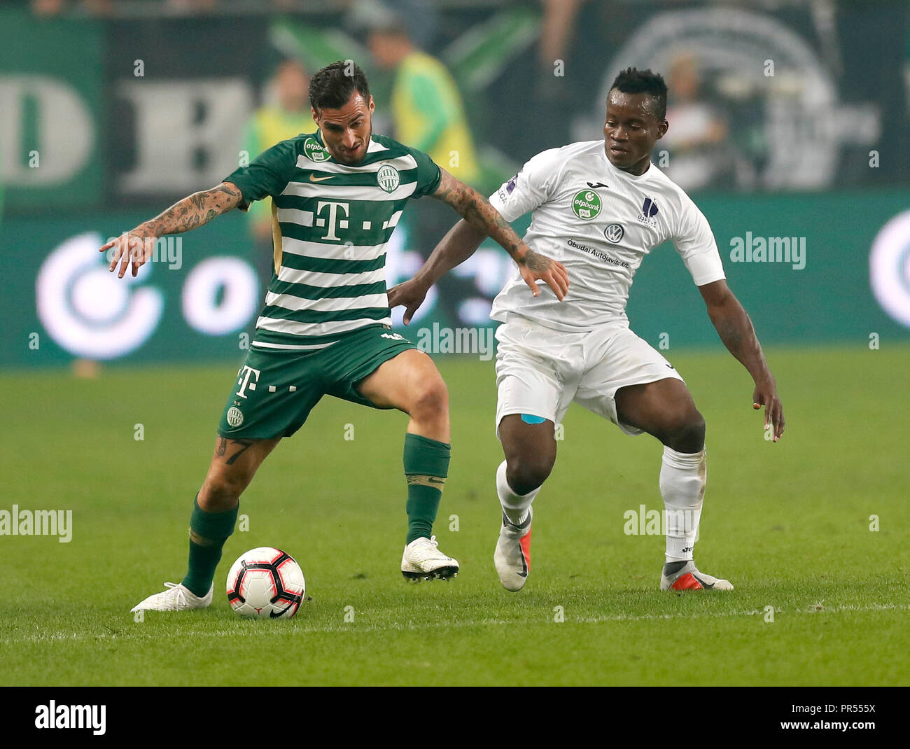 BUDAPEST, HUNGARY - JULY 24: Davide Lanzafame of Ferencvarosi TC celebrates  his goal during the UEFA Champions League Qualifying Round match between Ferencvarosi  TC and Valletta FC at Ferencvaros Stadium on July
