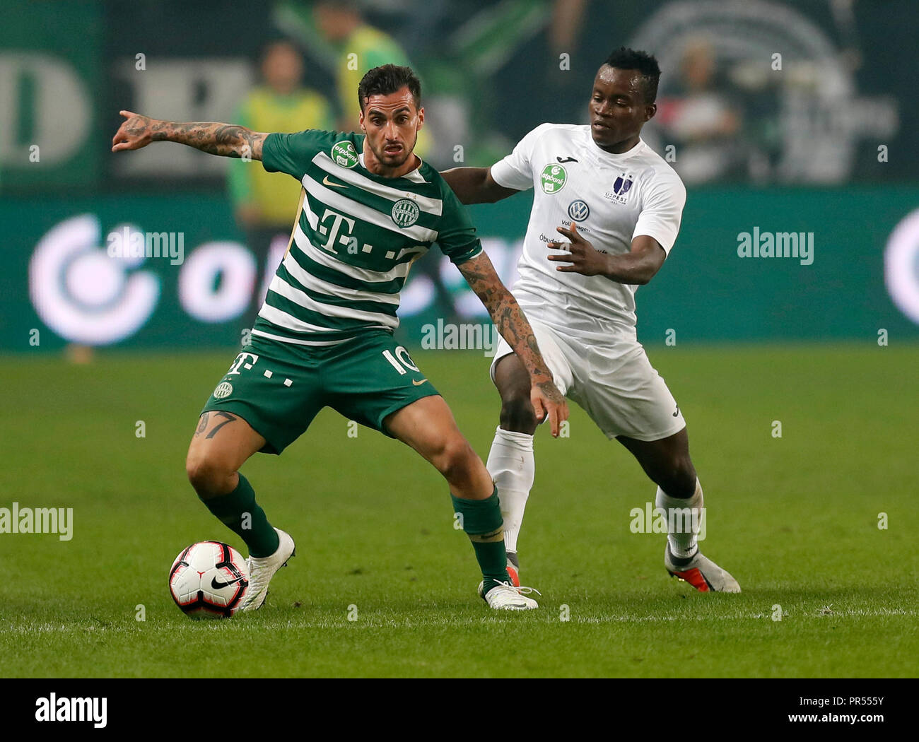 Ferencvarosi TC V Ujpest FC - Hungarian OTP Bank Liga 1-0 Editorial Stock  Image - Image of event, fire: 187766784