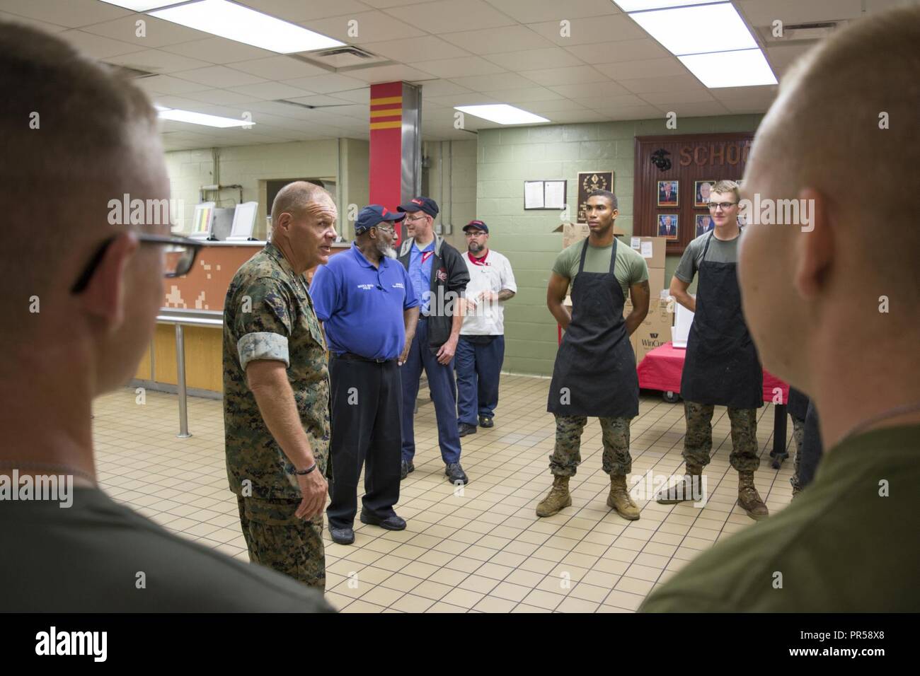 Commandant of the Marine Corps Gen. Robert B. Neller and Sgt. Maj. of