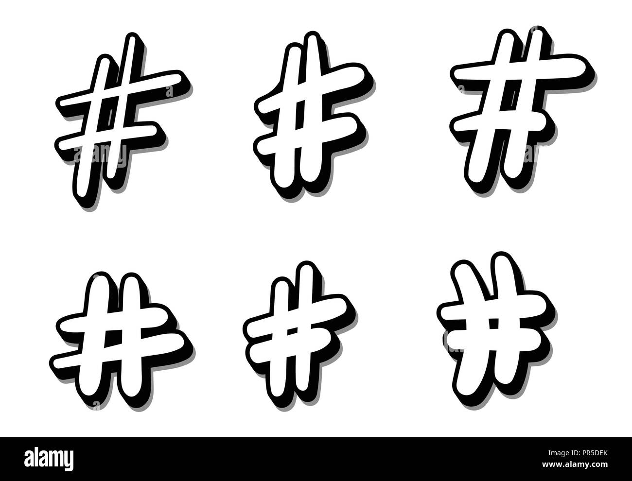 Hashtag 3 hi-res stock photography and images - Alamy