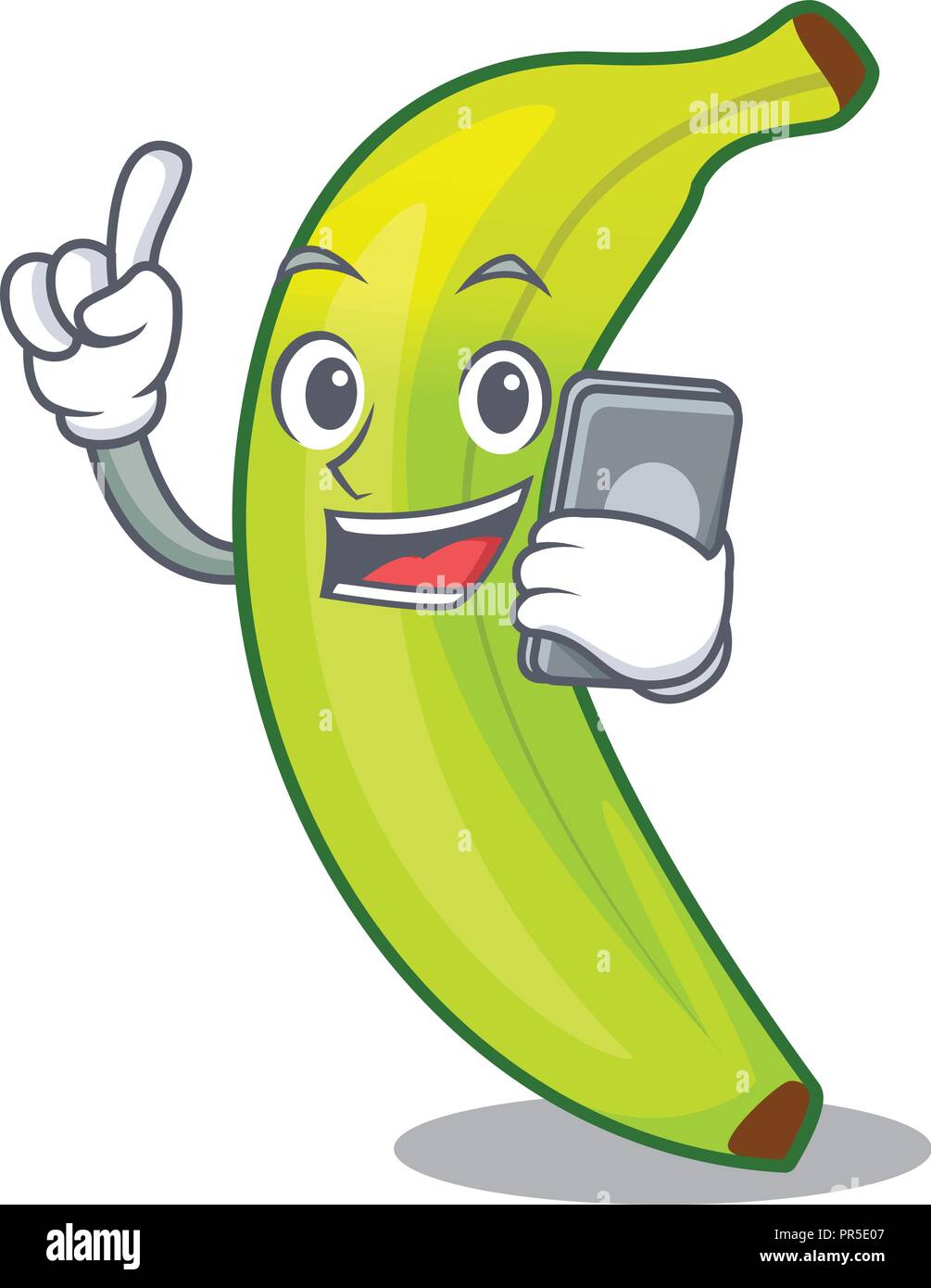 Green banana bunch market Stock Vector Images Alamy