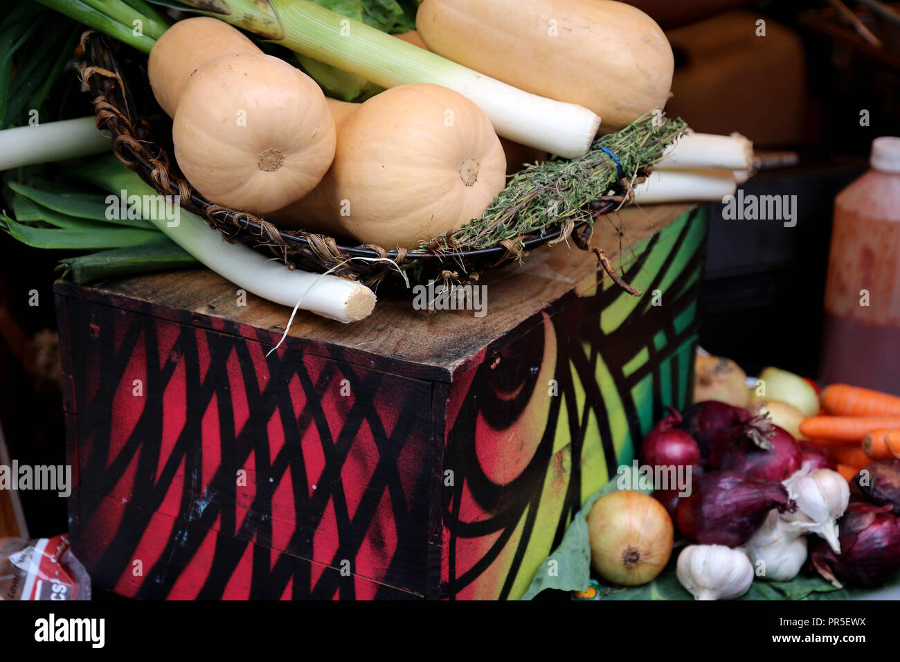 Still life with autumn vegetables Stock Photo - Alamy