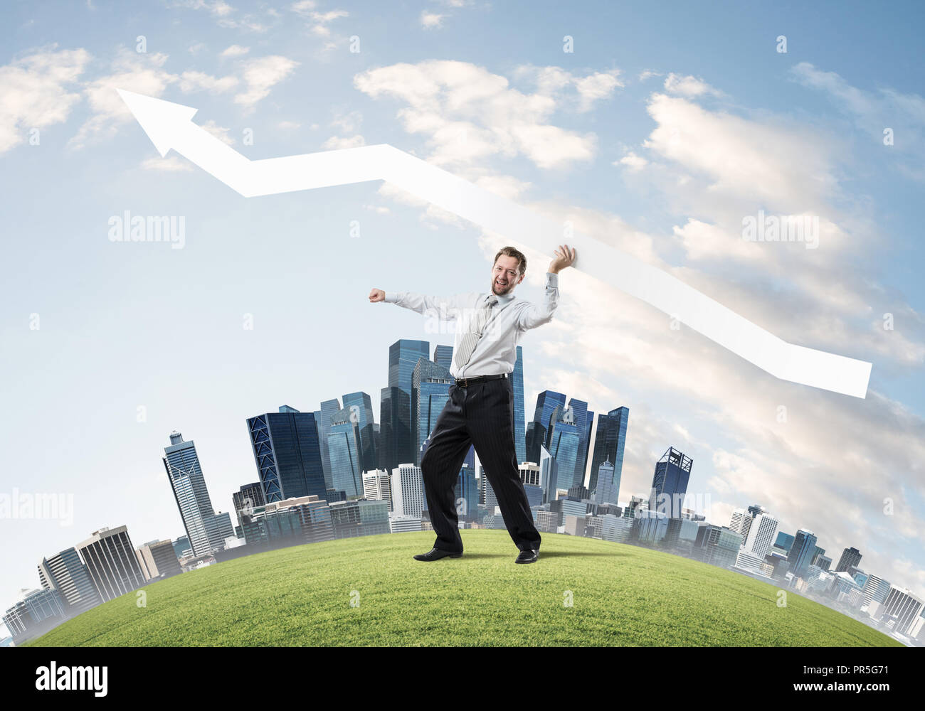 Showing right business direction Stock Photo - Alamy