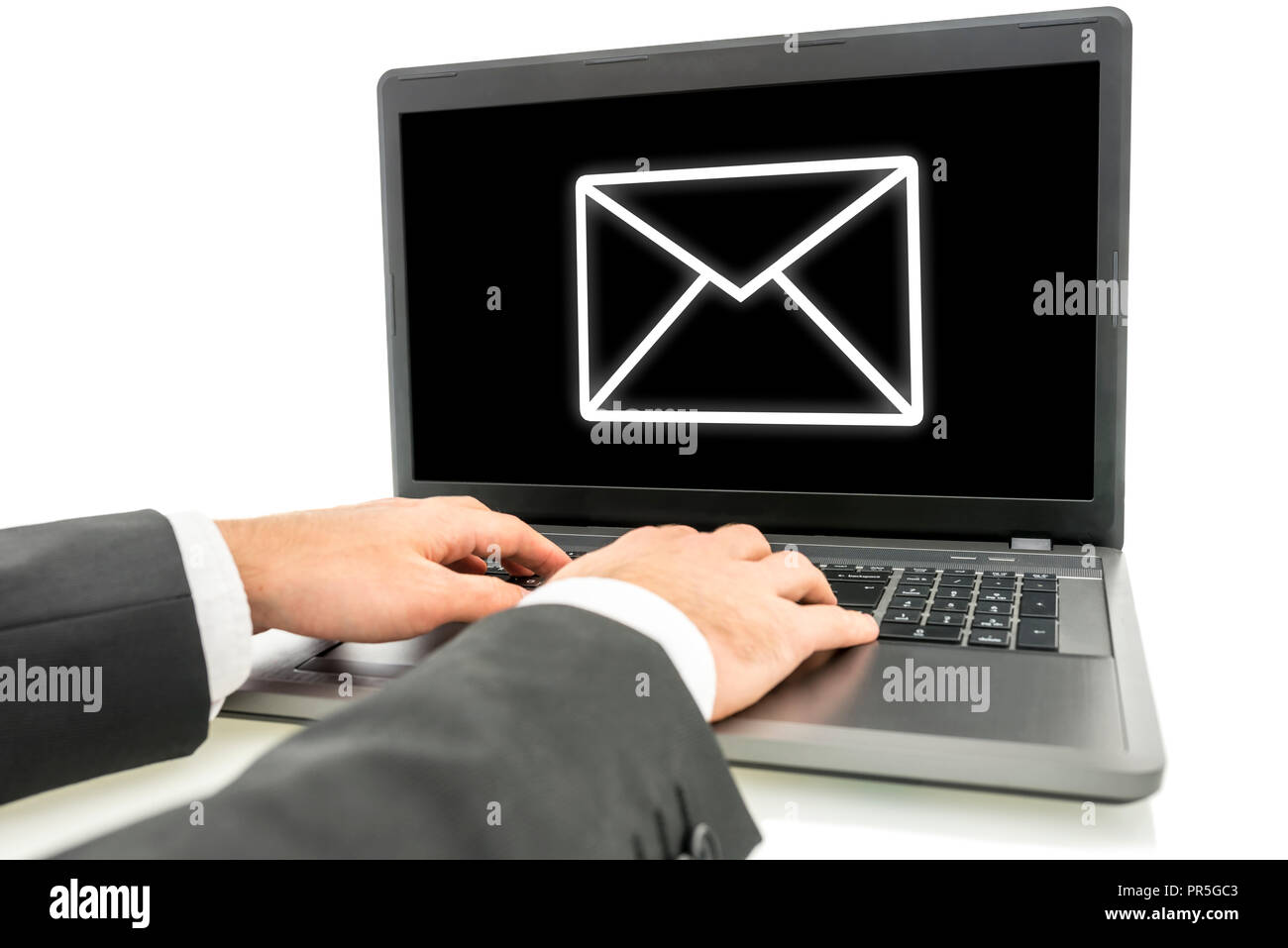 Keyboard Of A Computer And An Envelope High Resolution Stock ...