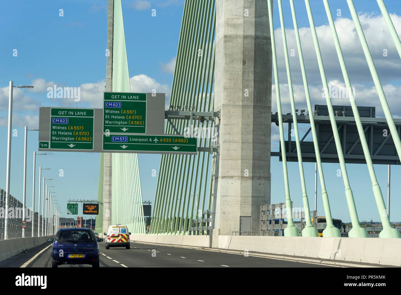 River Mersey Gateway bridge Stock Photo - Alamy