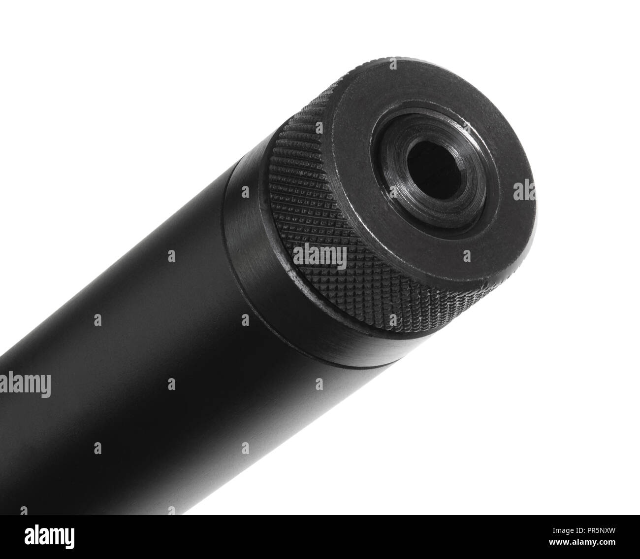 Protection on the end of a rifle with a threaded barrel Stock Photo - Alamy