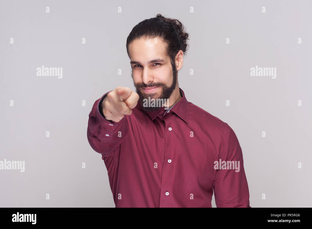 Indian bearded man in shirt hi-res stock photography and images - Alamy