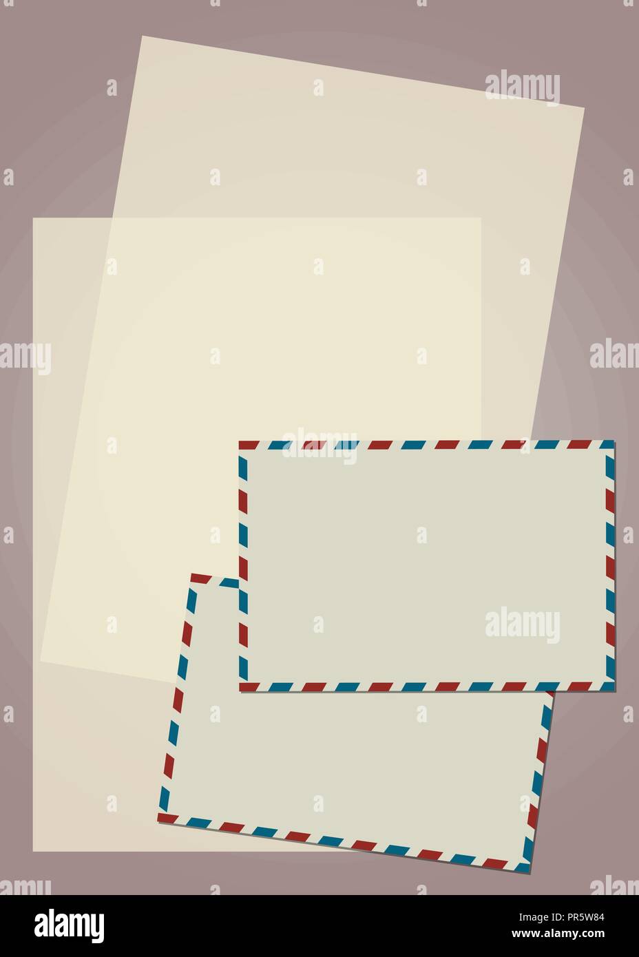 Stationery mail by plane Stock Vector Image & Art Alamy