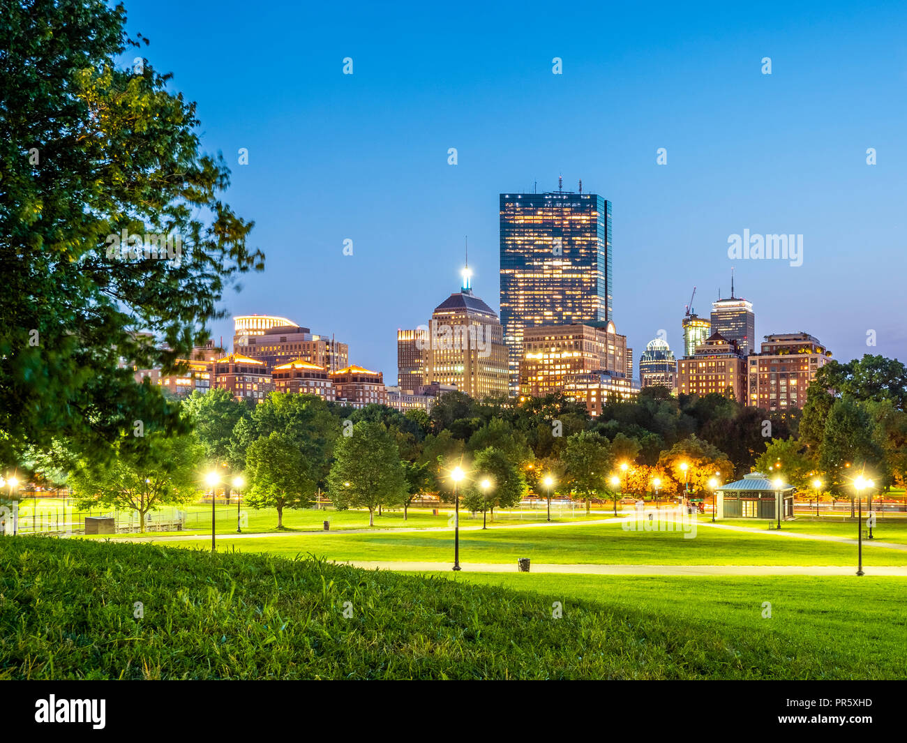 The skyline of Boston in the United States Stock Photo Alamy