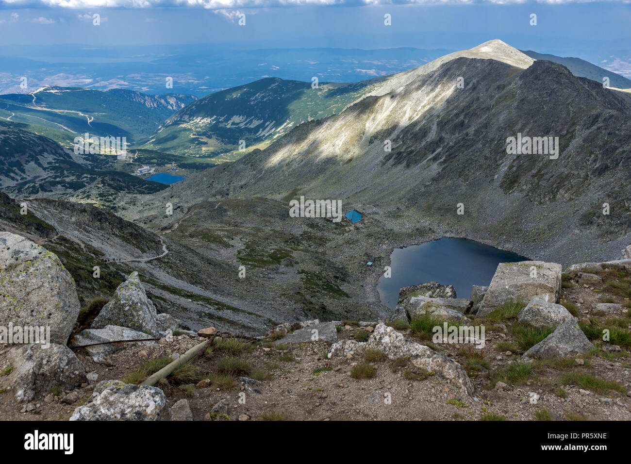 Amazing Landscape from Musala Peak, Rila mountain, Bulgaria Stock Photo ...