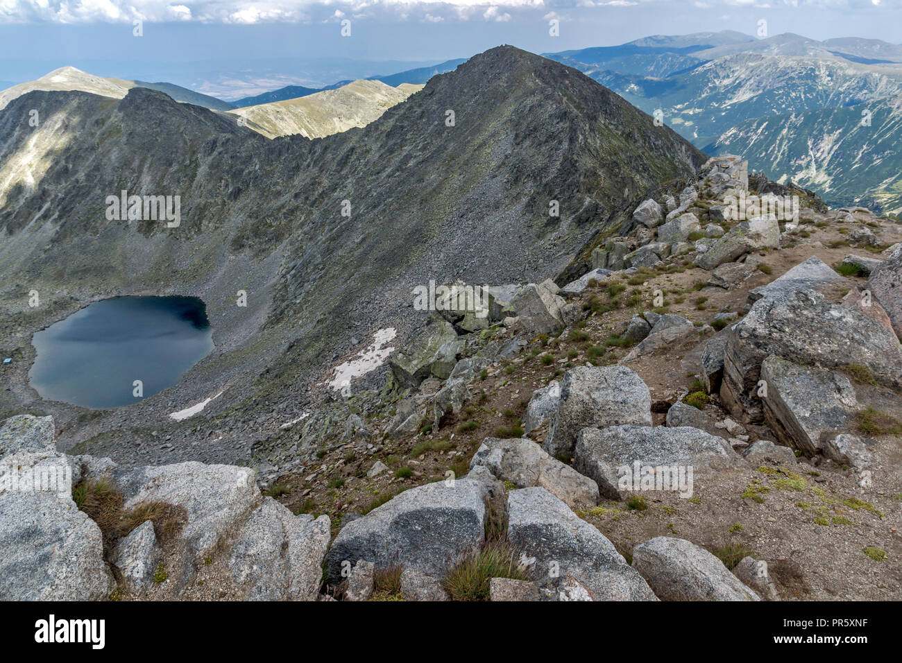 Amazing Landscape from Musala Peak, Rila mountain, Bulgaria Stock Photo ...