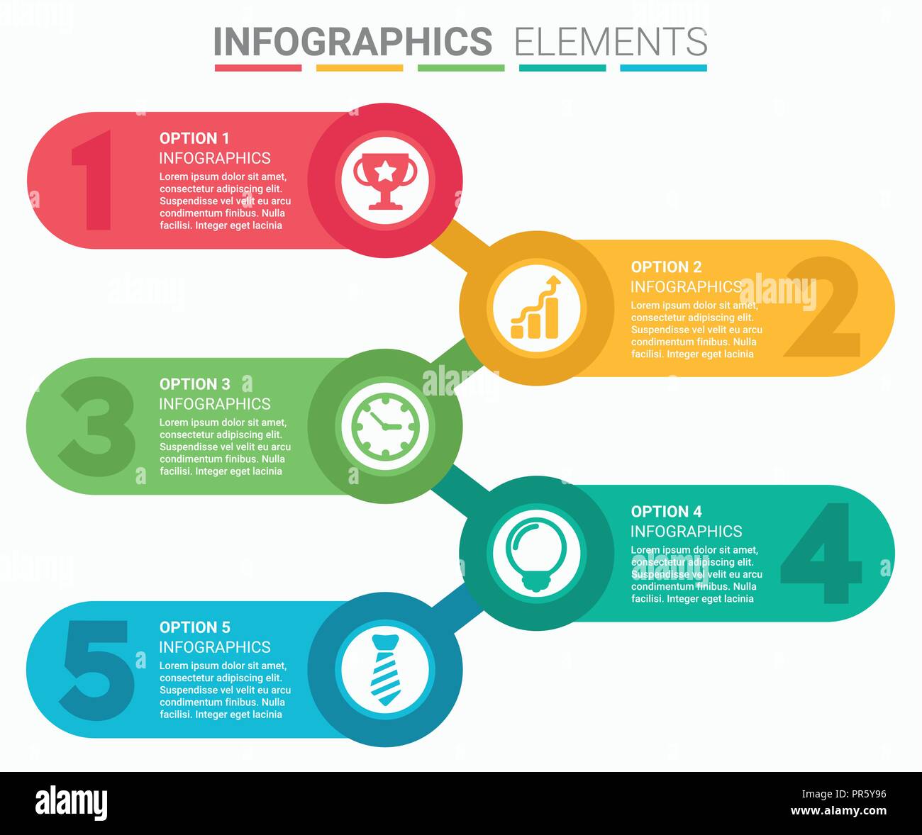 INFOGRAPHICS Element Abstract Design The Number Top Five List Template infographics-element-abstract-design-the-number-top-five-list-template