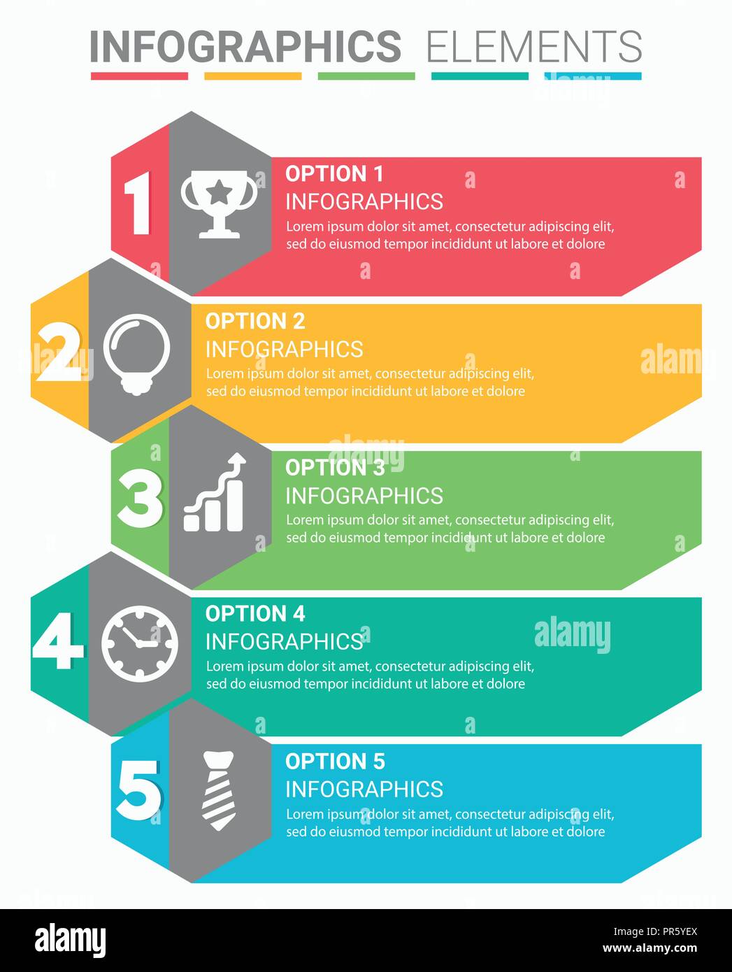infographics-element-abstract-design-the-number-top-five-list-template