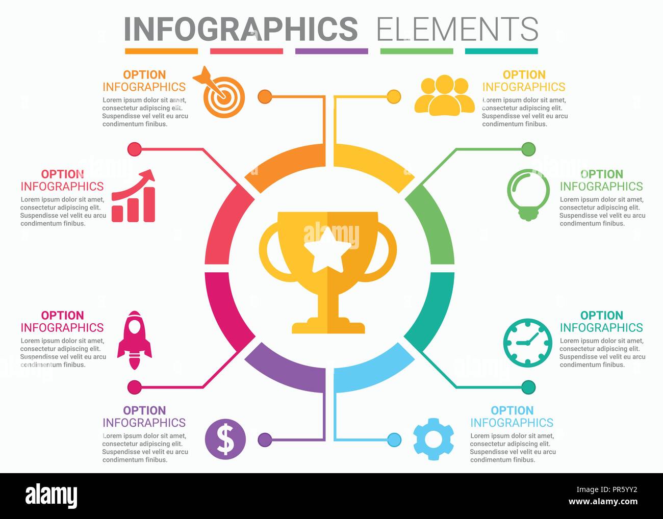 INFOGRAPHICS element abstract design round successful event concept Stock Vector Image & Art Alamy