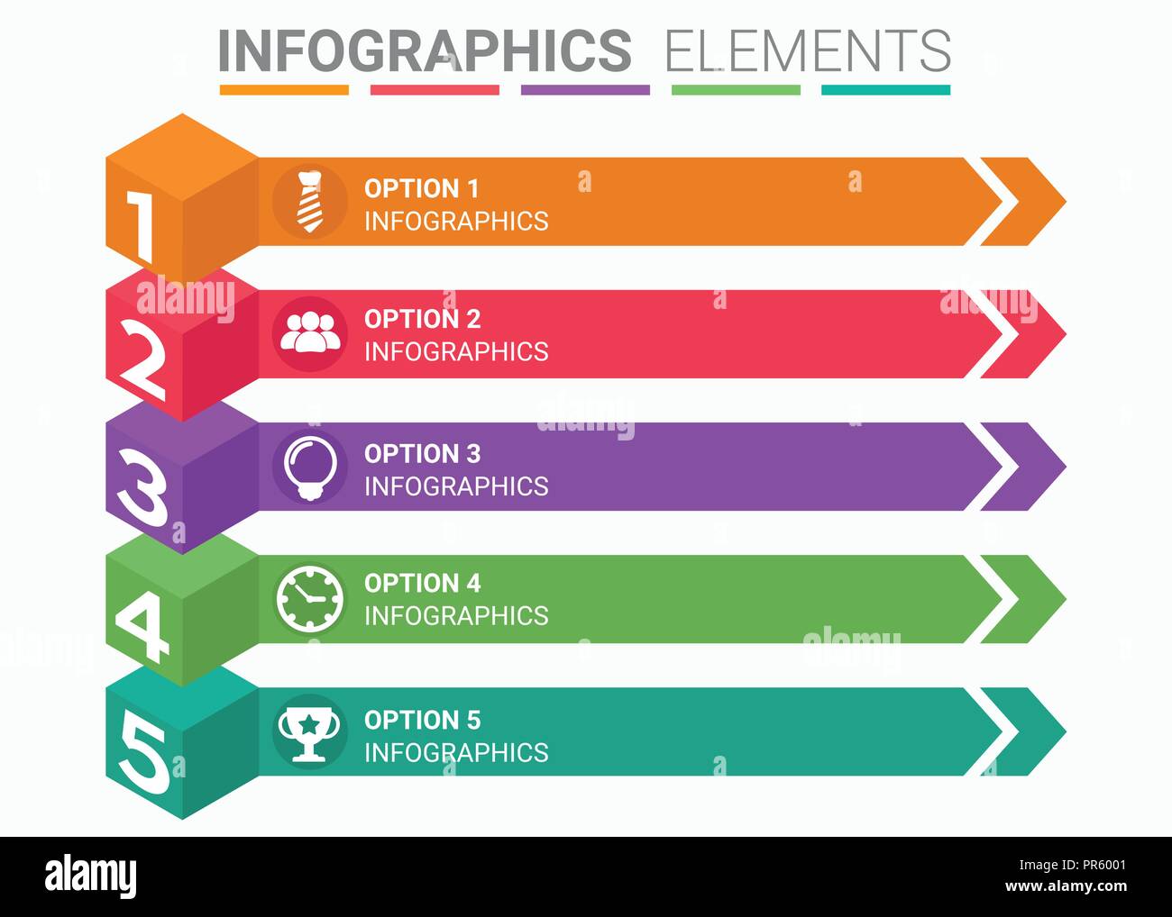 INFOGRAPHICS element abstract design the number top five list template INFOGRAPHICS element abstract design the number top five list template