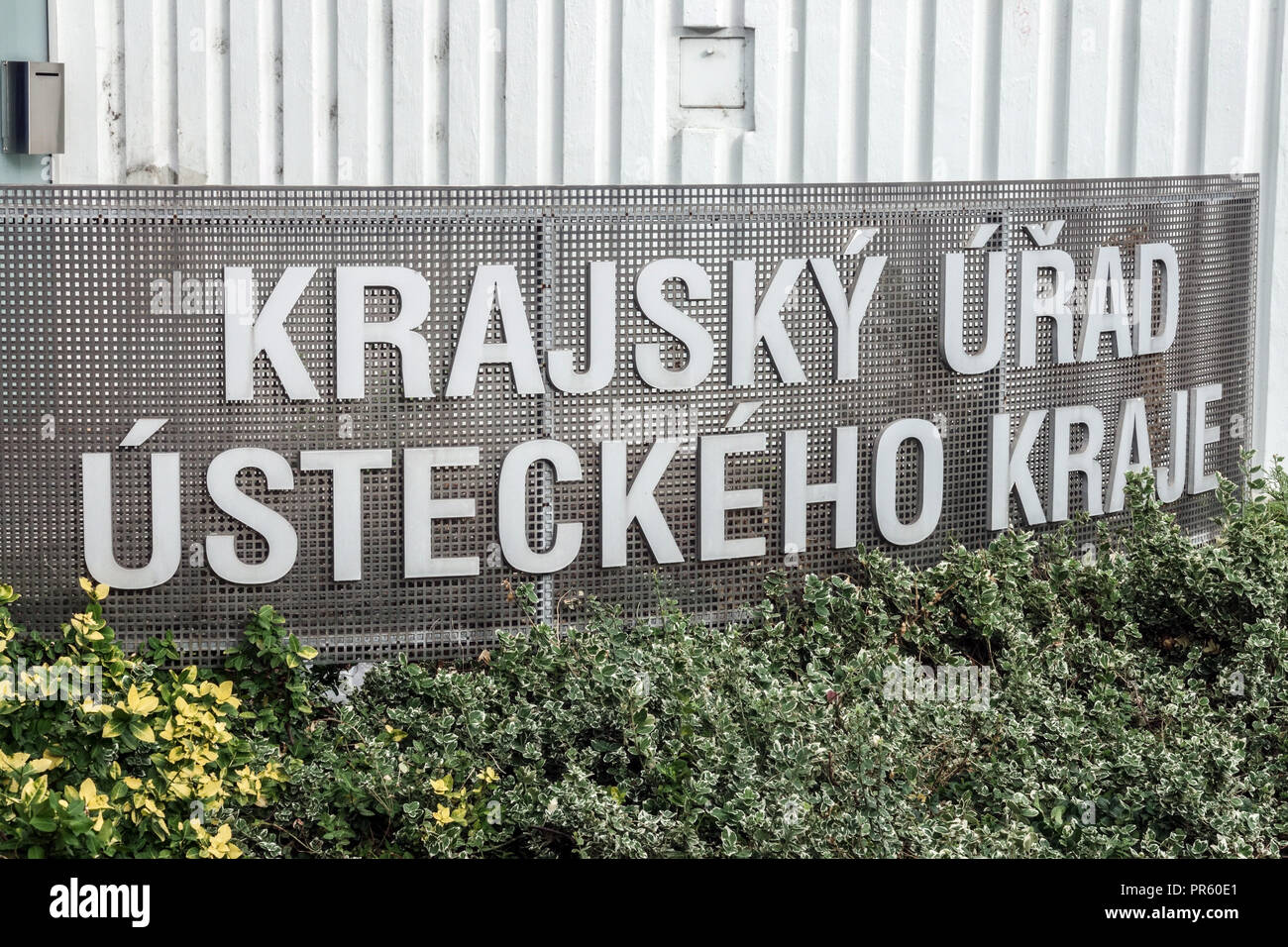 Regional Authority of the Usti Region, Krajsky urad Usti Nad Labem, Czech Republic Stock Photo