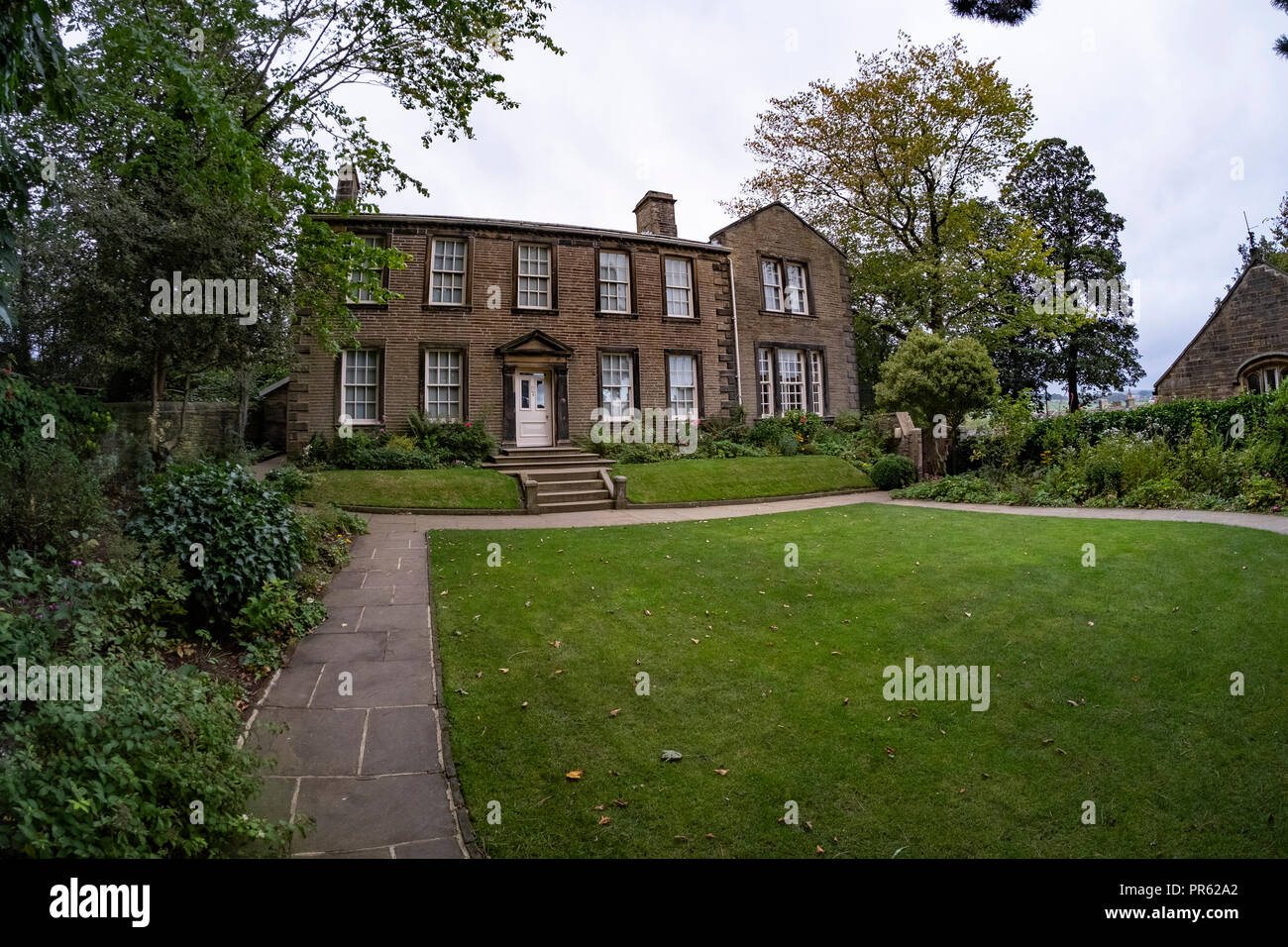 The Bronte Parsonage, Haworth, West Yorkshire, England, UK Stock Photo ...