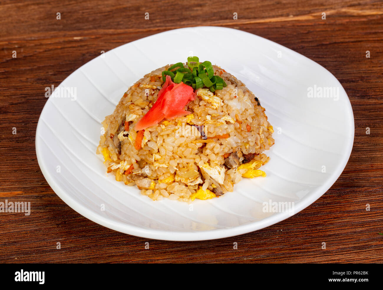 Stir fry rice with chicken and vegetables Stock Photo - Alamy