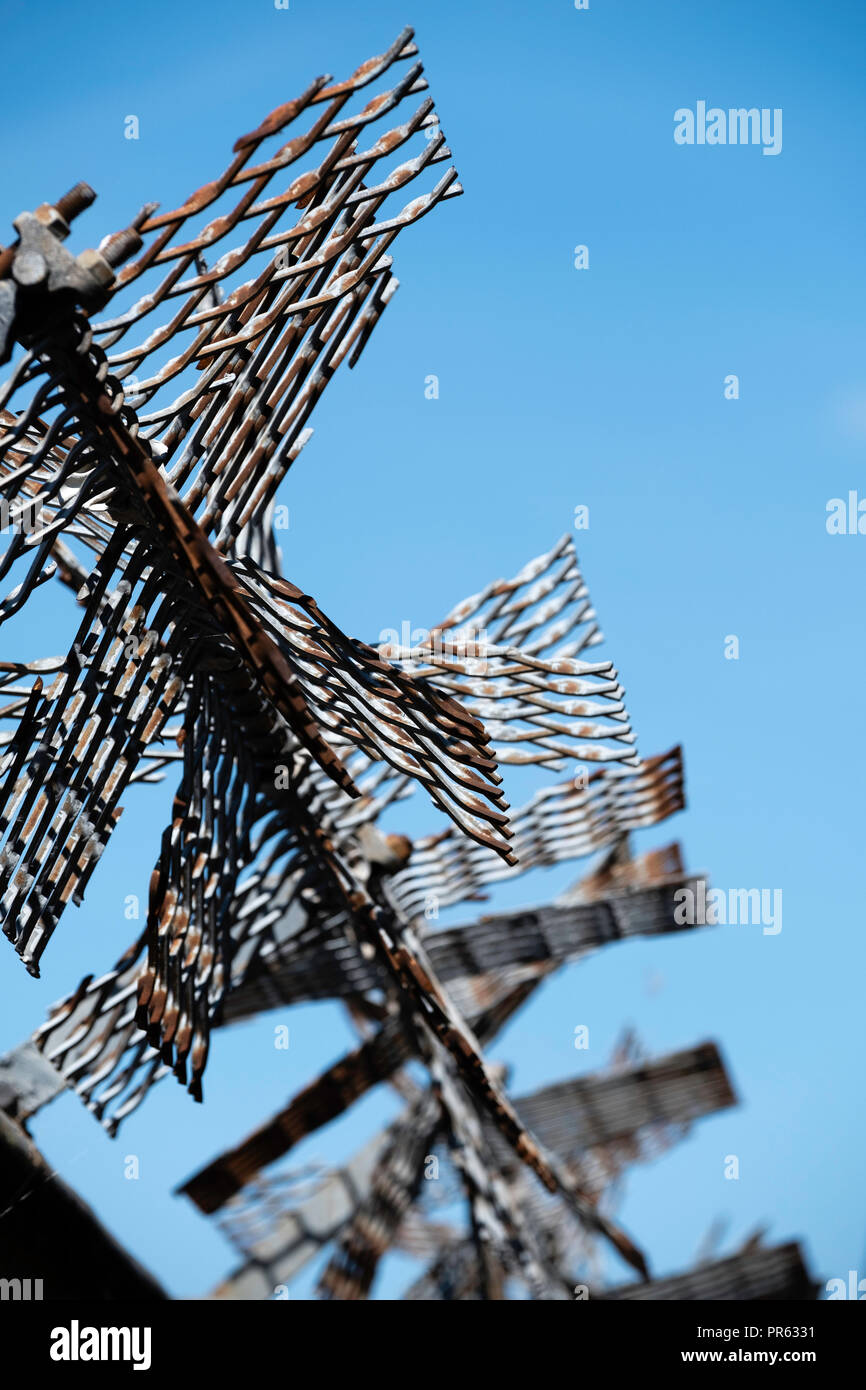 Security fence, London Stock Photo Alamy