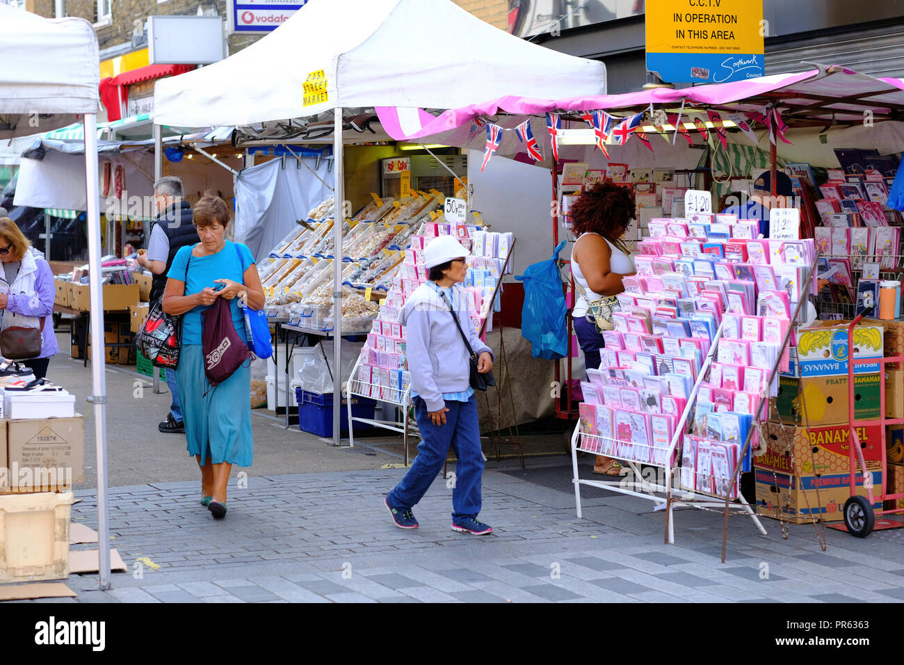 Local Market, East Street, Camberwell, London, United Kingdom Stock ...