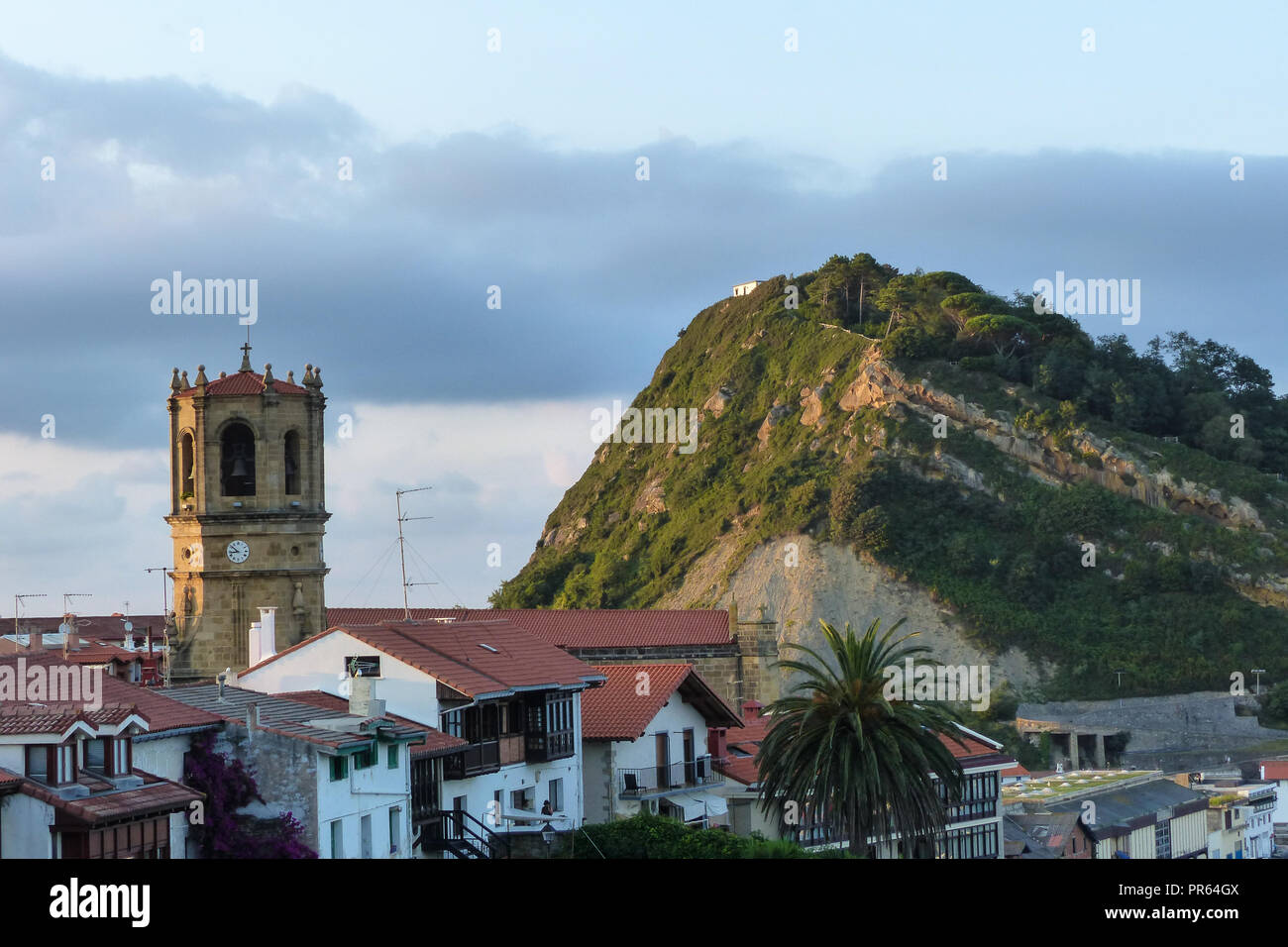 Town of Getaria Basque Country Spain Stock Photo