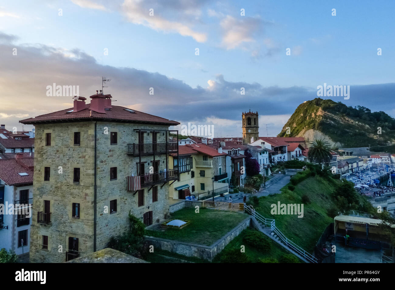 Town of Getaria Basque Country Spain Stock Photo