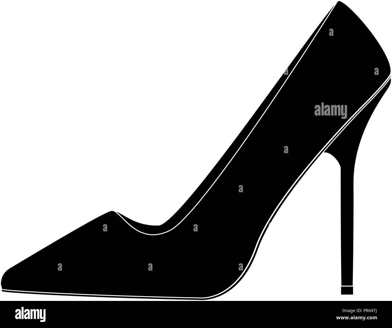 High heel shoe illustration hi-res stock photography and images - Alamy