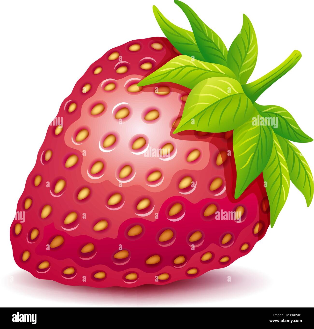Strawberry vector logo. Stock Vector