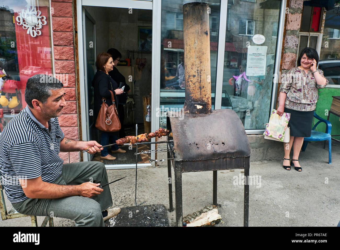 Armenia, Tavush province, Idjevan, market day Stock Photo