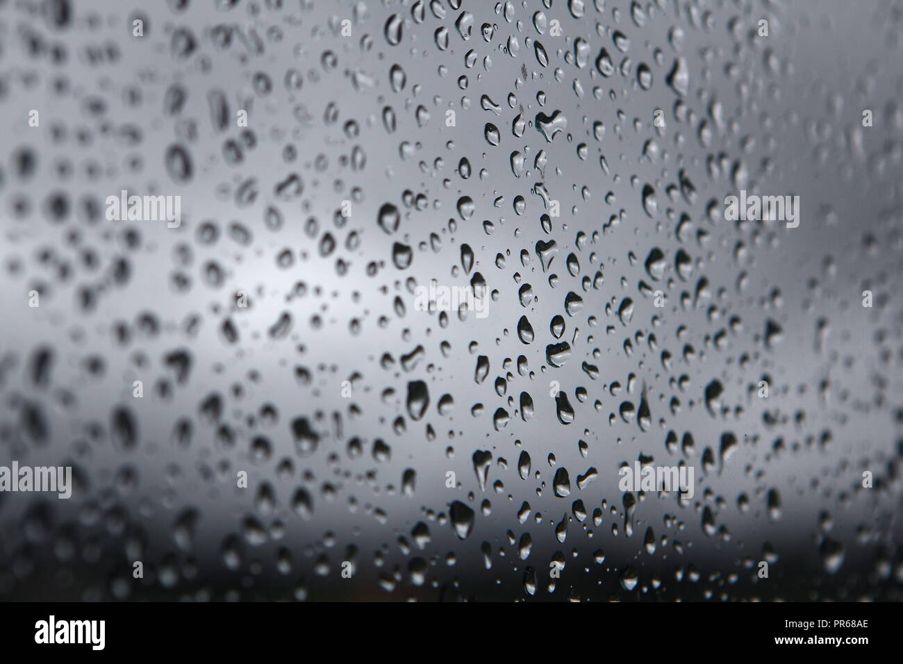 Rain water drops on window background Stock Photo - Alamy