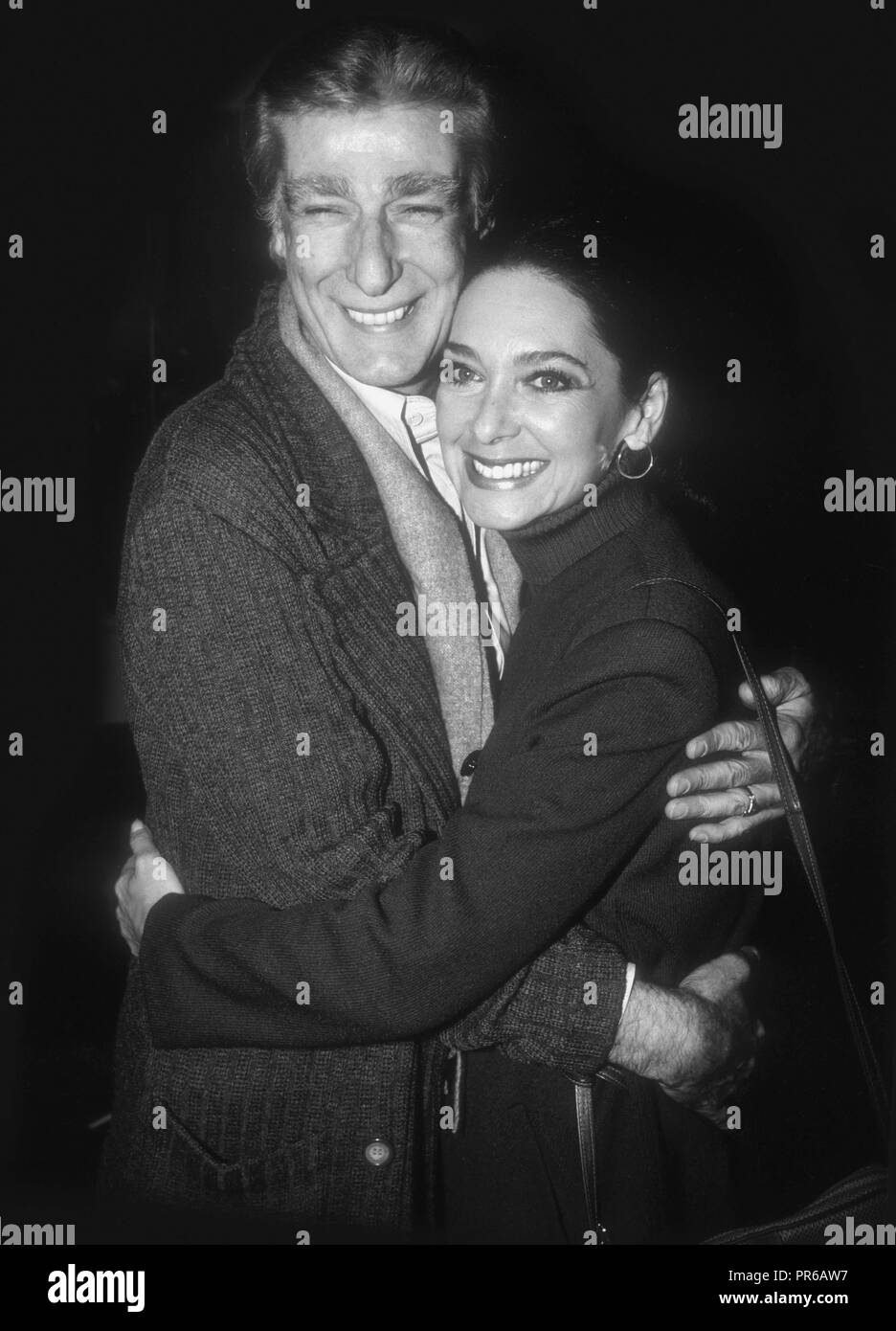 Richard Mulligan and Suzanne Pleshette 1981 Photo By Adam Scull/PHOTOlink.net /MediaPunch Stock Photo