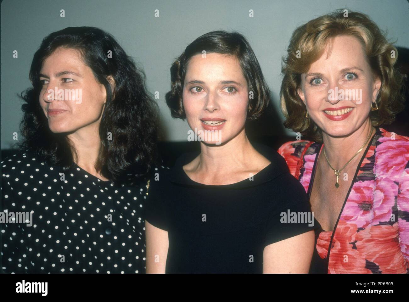 Ingrid Rosselini Isabella Rosselini mom Pia Lindstrom 1989 Photo By Adam Scull/PHOTOlink/MediaPunch Stock Photo