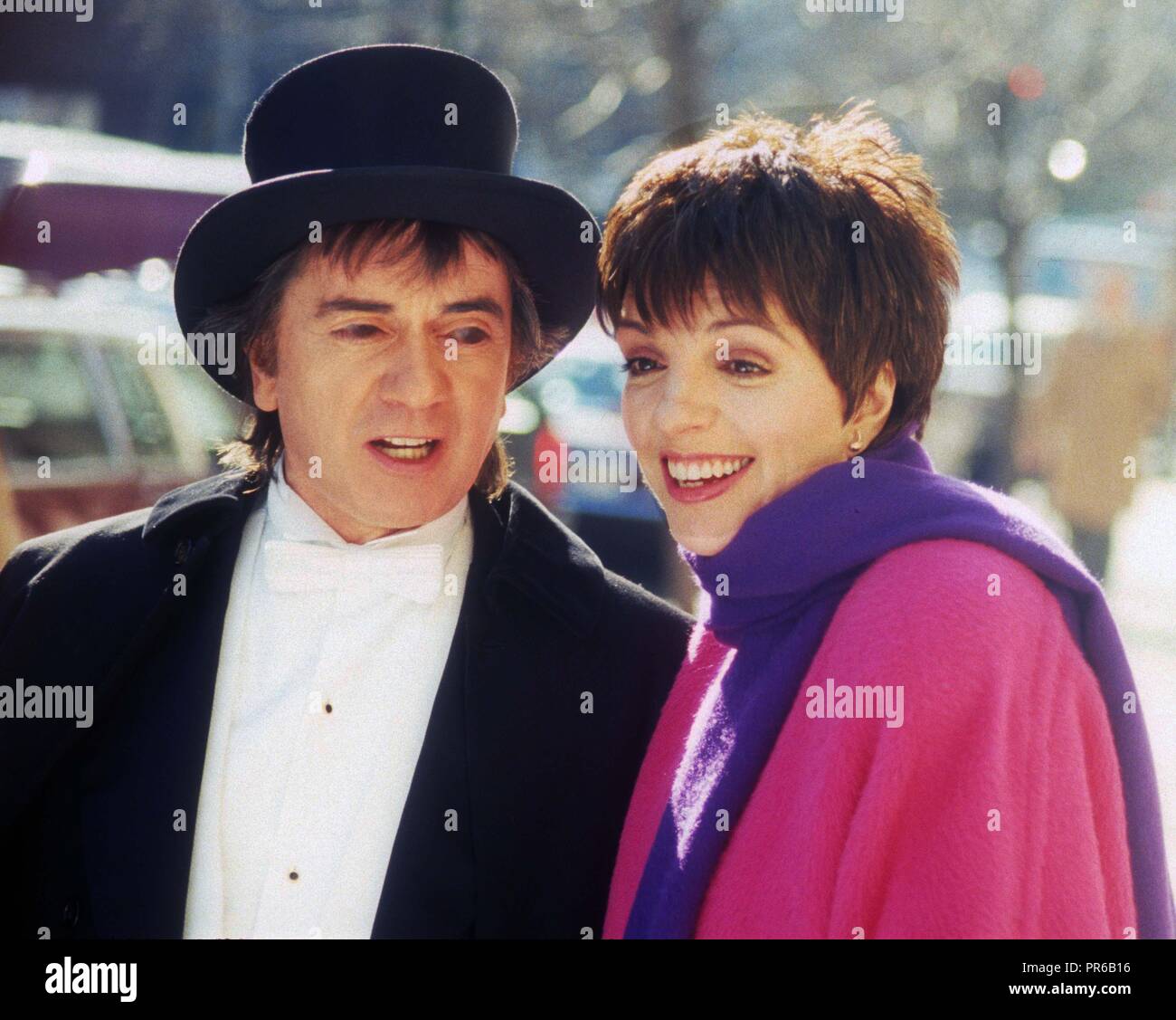 Dudley Moore and Liza Minnelli on the set of Arthur 2: On The Rocks in 1988.  Photo By John Barrett/PHOTOlink /MediaPunch Stock Photo