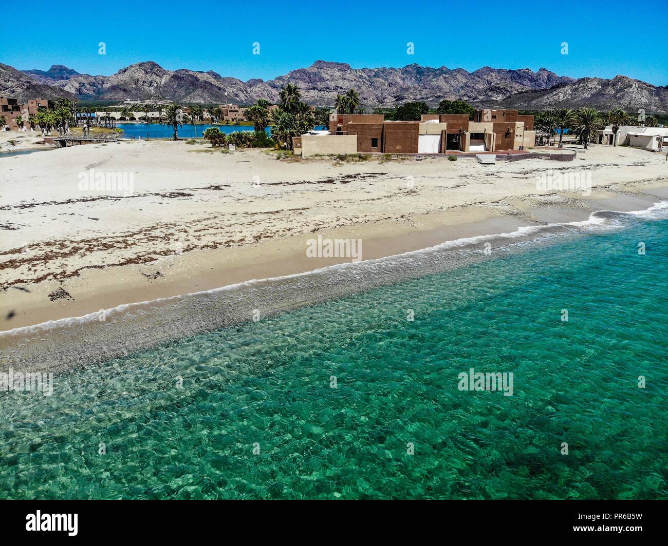 sand and beach water. Bay of San Carlos, Sonora, Mexico... arena y agua de playa. bahia de San