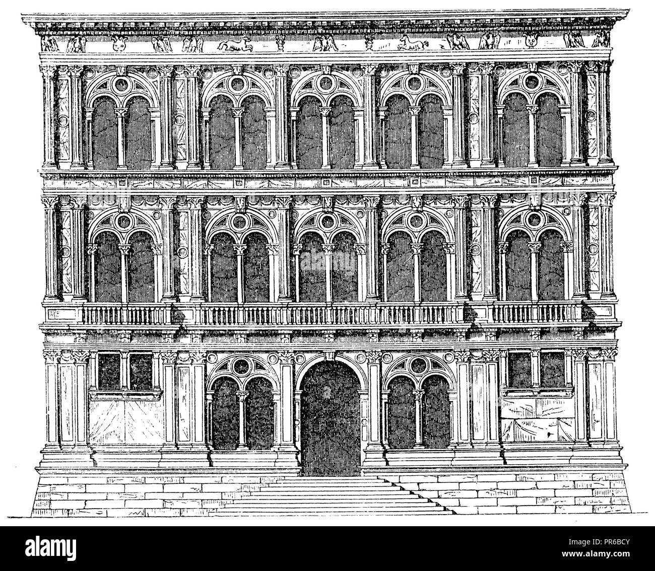Palazzo Vendramin Calergi at Venice, 1870 Stock Photo - Alamy