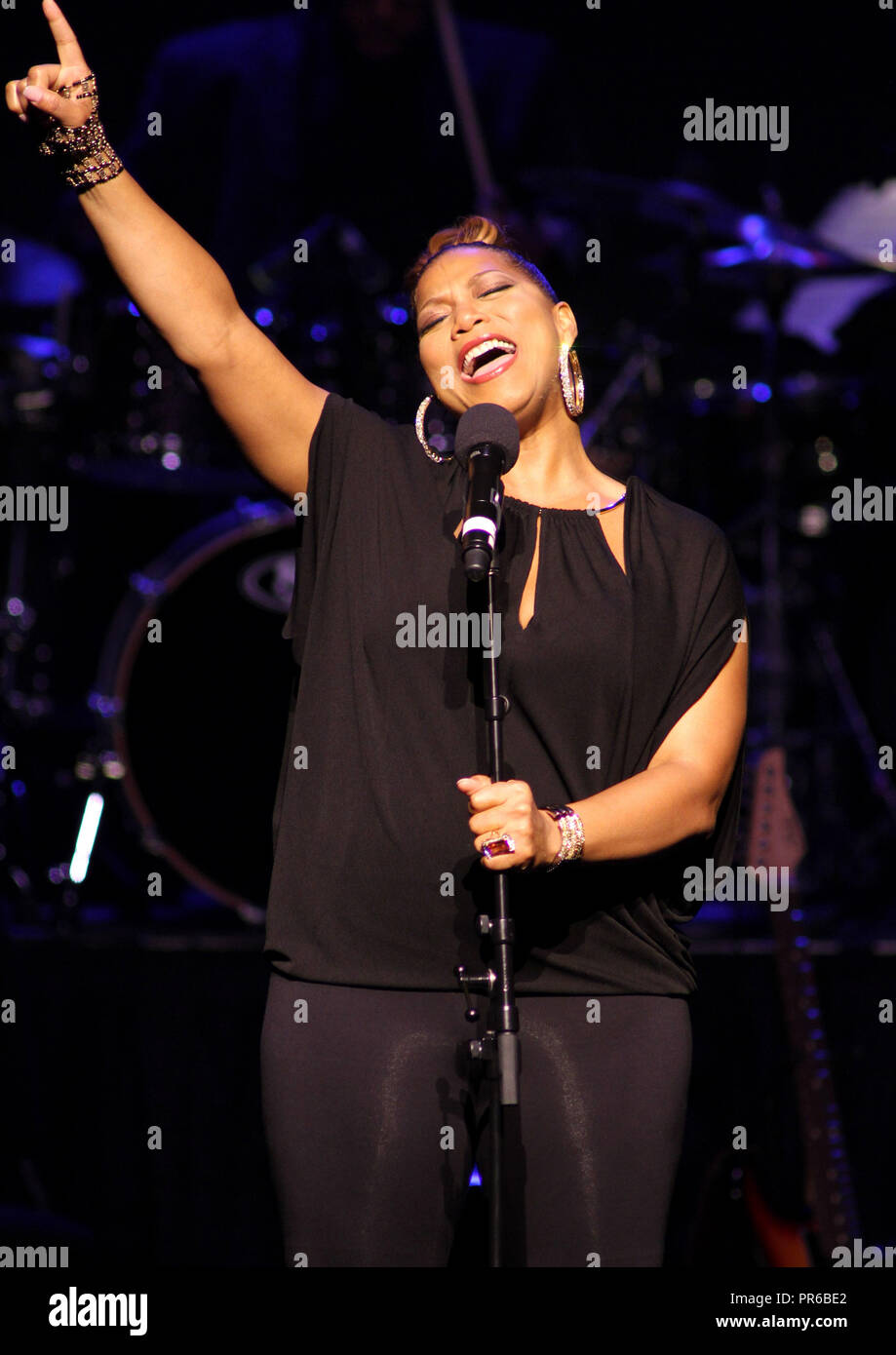 Queen Latifah performs in concert at the Raymond F. Kravis Center in West Palm Beach, Florida on March 24, 2013. Stock Photo