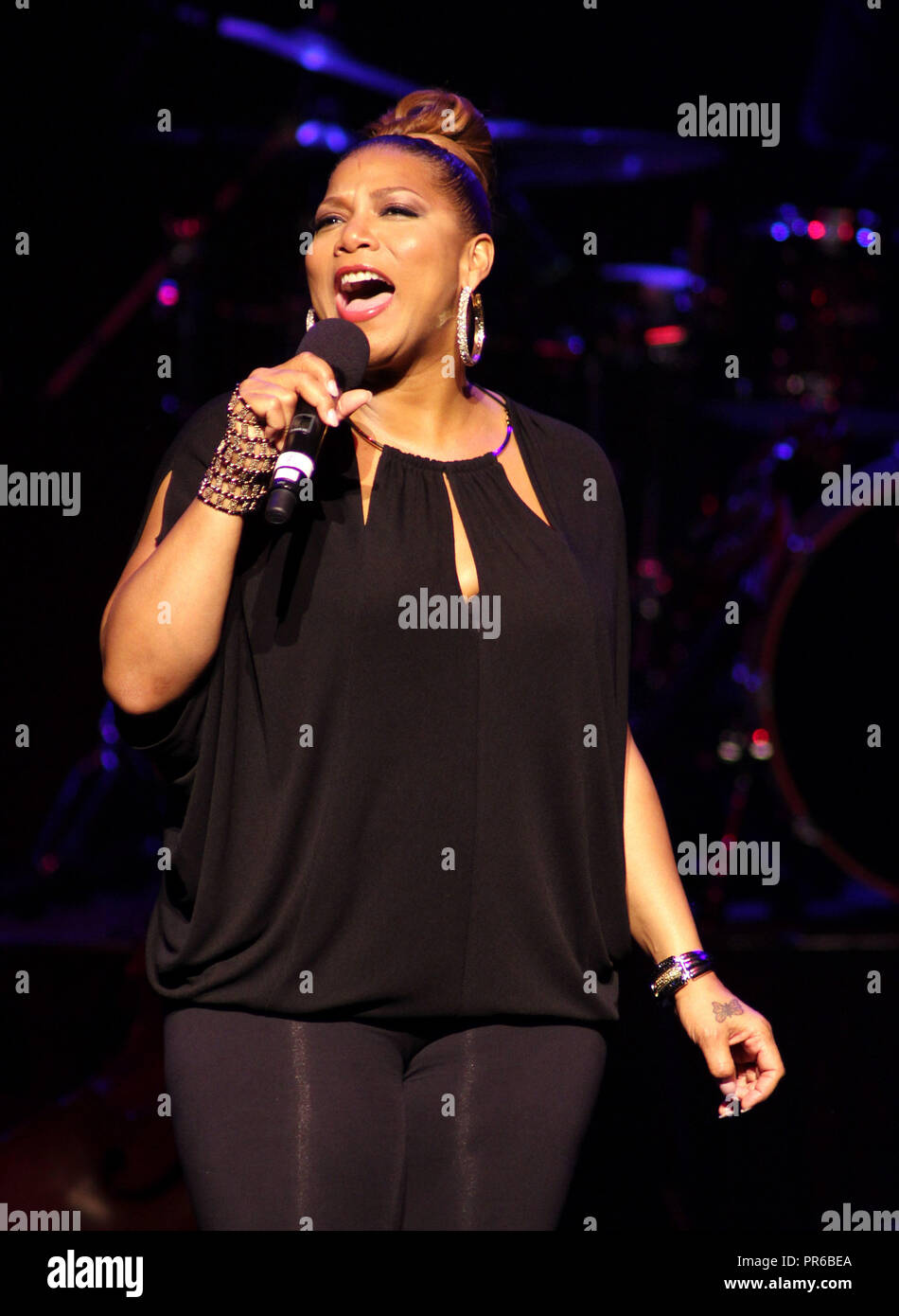 Queen Latifah performs in concert at the Raymond F. Kravis Center in West Palm Beach, Florida on March 24, 2013. Stock Photo