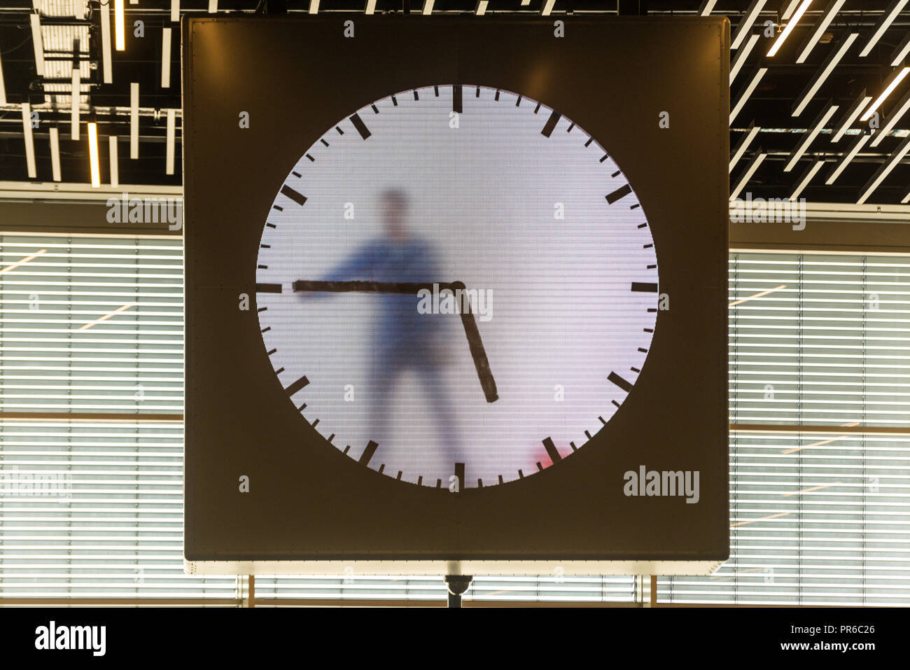 Amsterdam airport schiphol clock hires stock photography and images