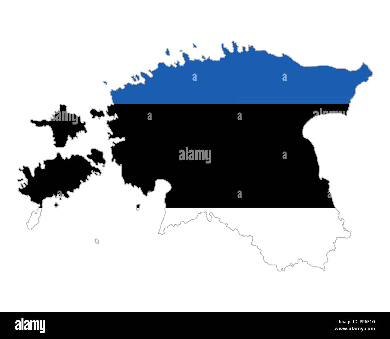Map and flag of Estonia Stock Photo - Alamy