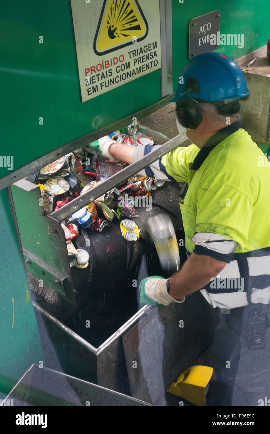 Manual Waste Sorting For Recycling High Resolution Stock Photography