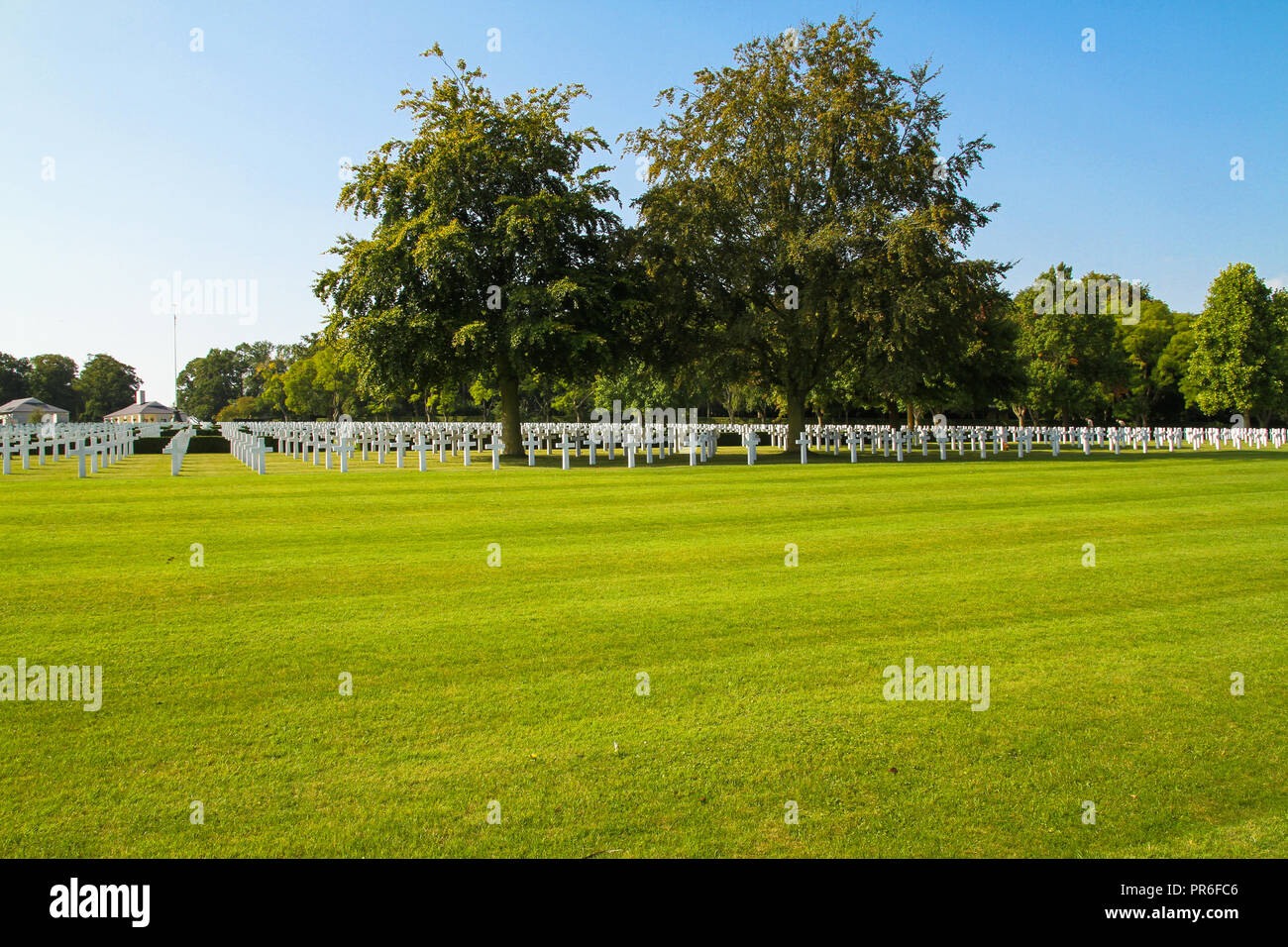 Cambridge American Cemetery near Madingley in Cambridge, England Stock Photo