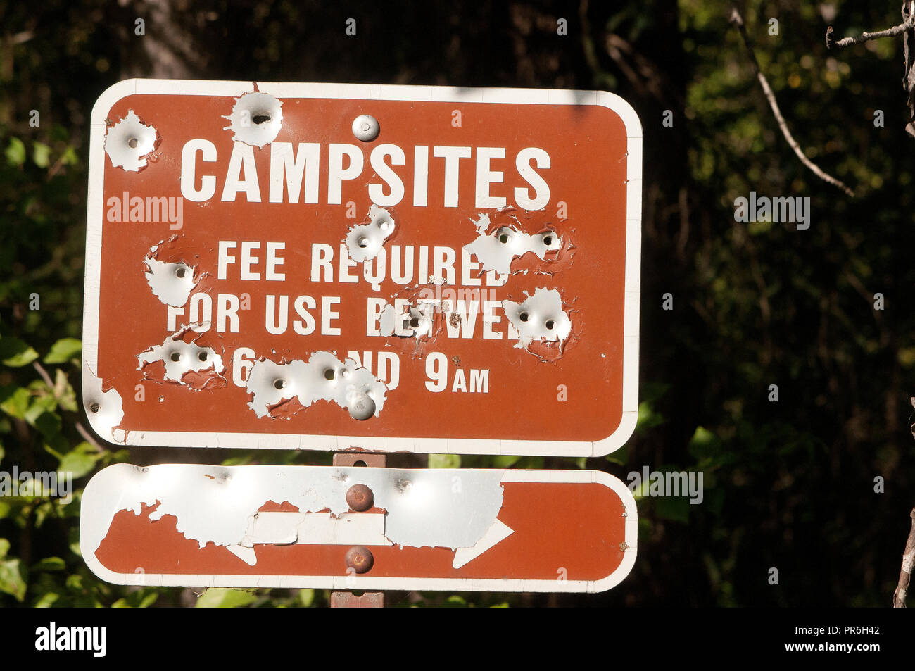 campsite sign high resolution stock photography and images alamy