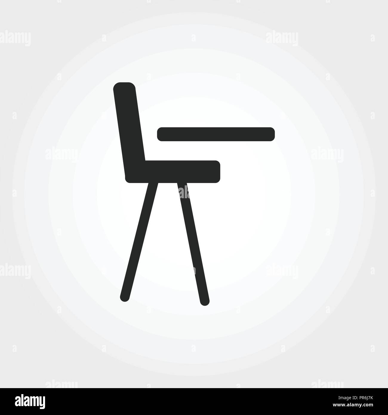 Child Chair icon. Monochrome style design from baby things collection ...