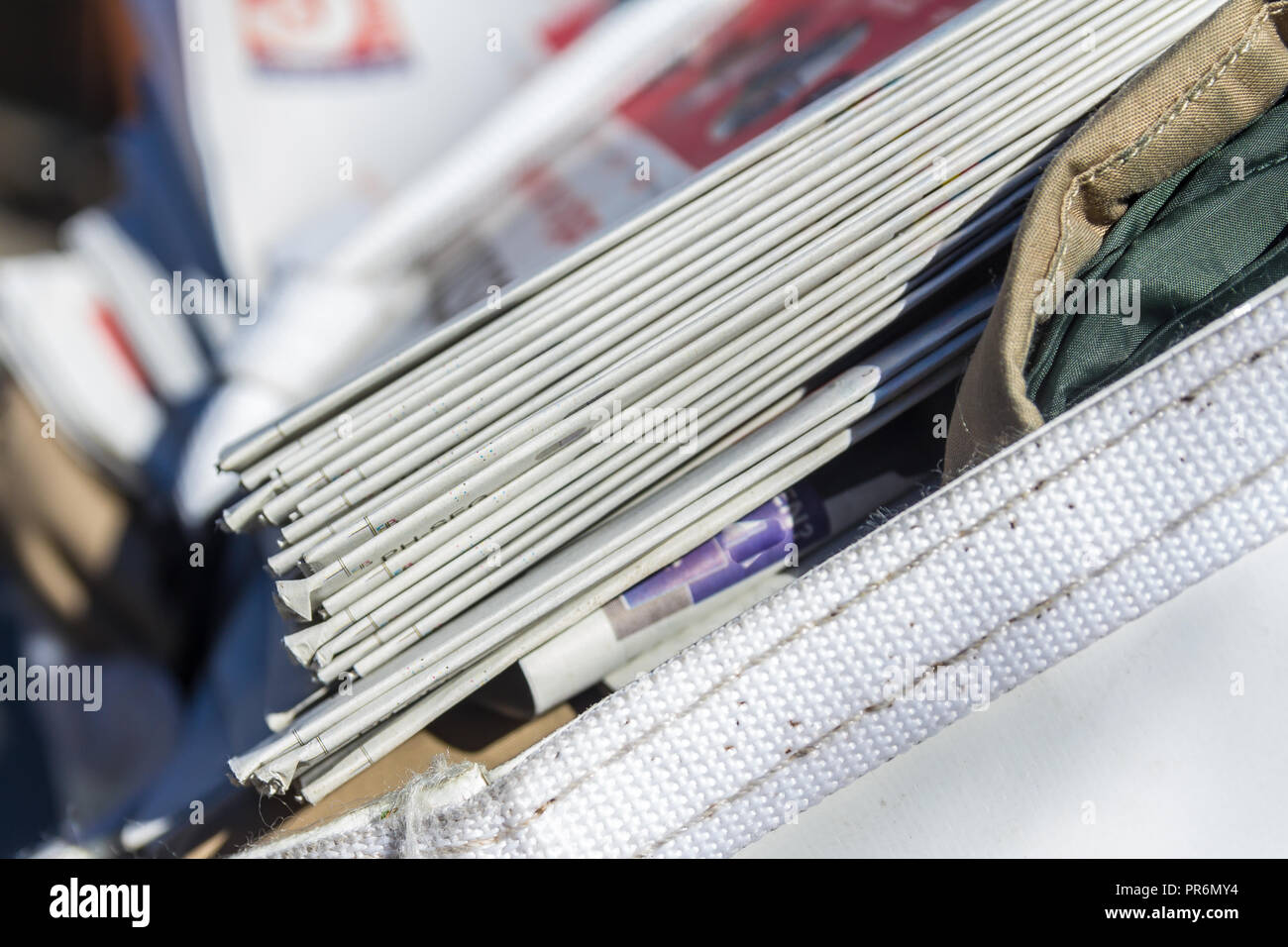 Newspaper delivery bike hires stock photography and images Alamy