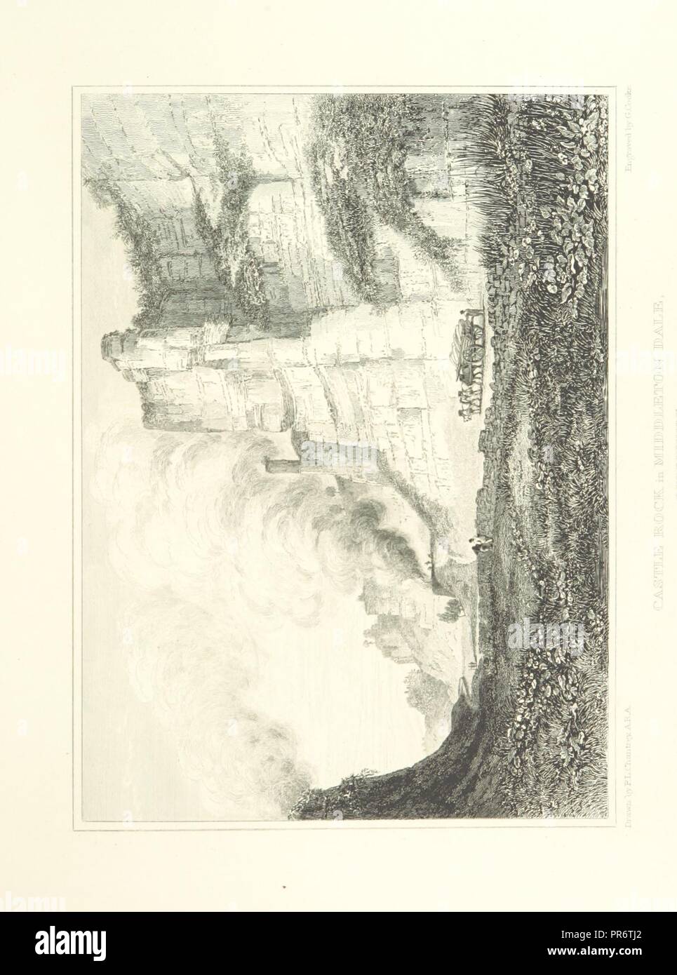 page 39 of 'Chantrey's Peak Scenery or Views in Derbyshire. Engraved by W. B. and George Cooke after drawings by Sir F. L. Chantrey, R. A. With historical and topographical descriptions by James Croston' by The Br0071. Stock Photo