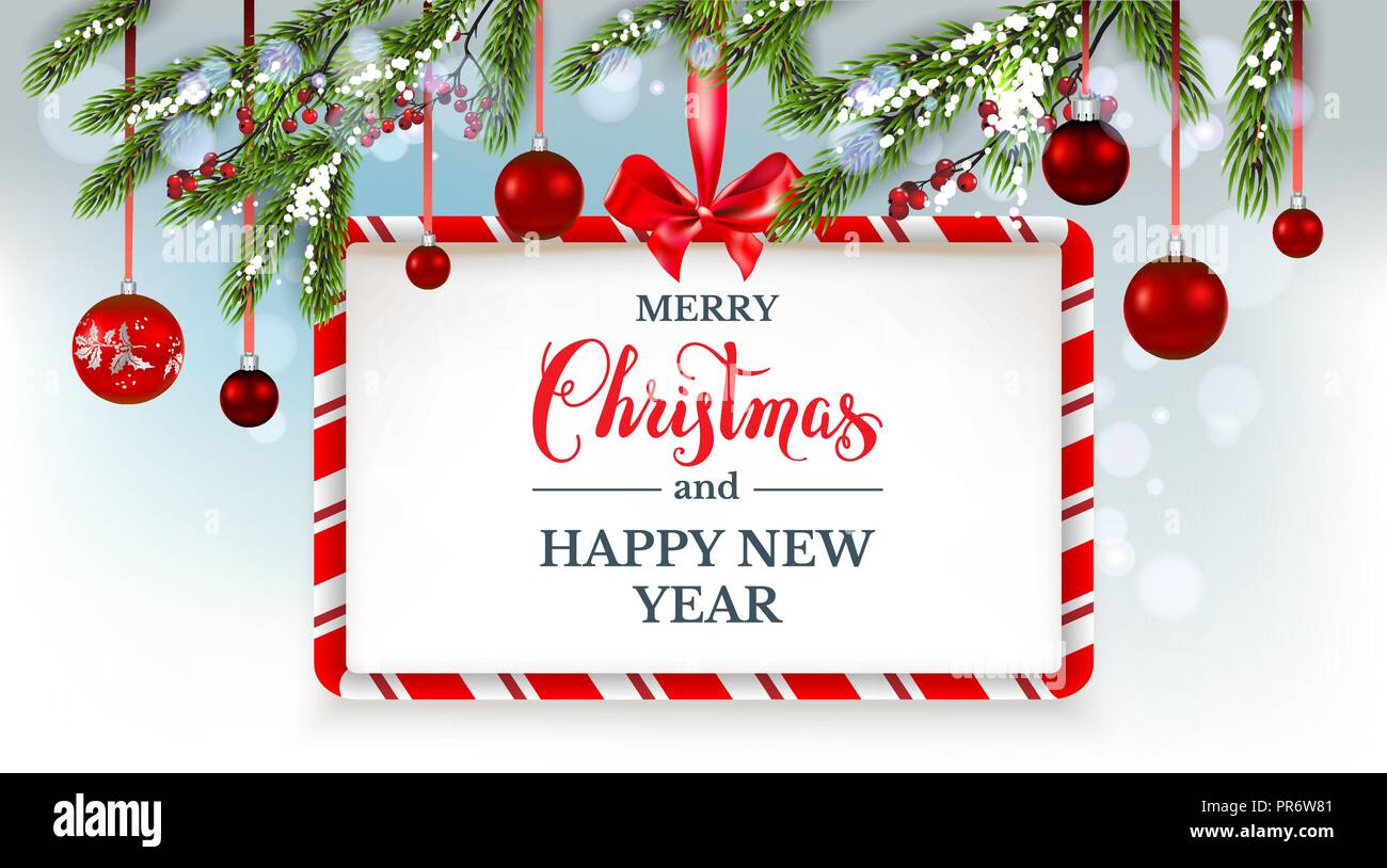 Design banner merry christmas Stock Vector Images - Alamy