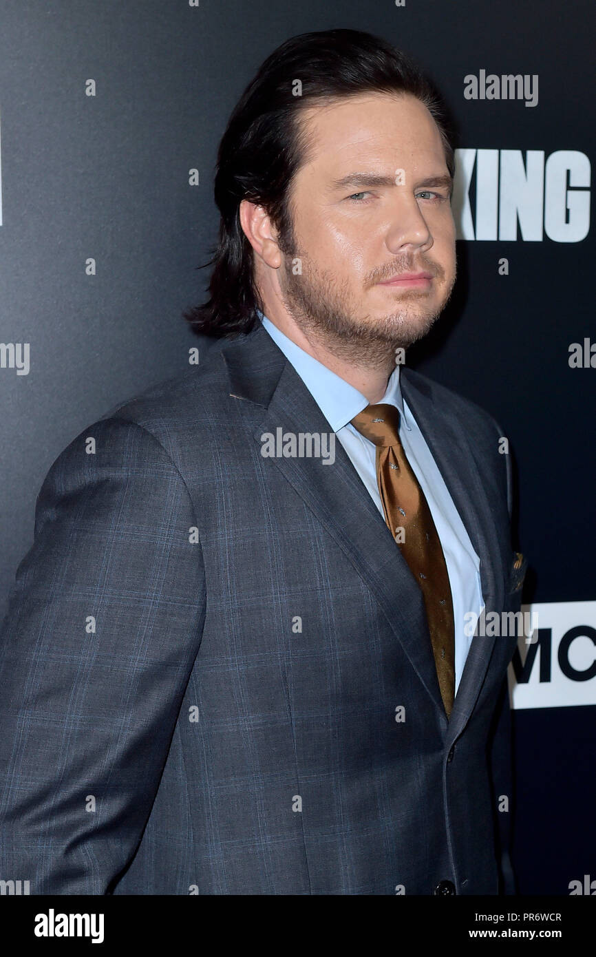Josh McDermitt attending the AMC's 'The Walking Dead' Season 9 premiere