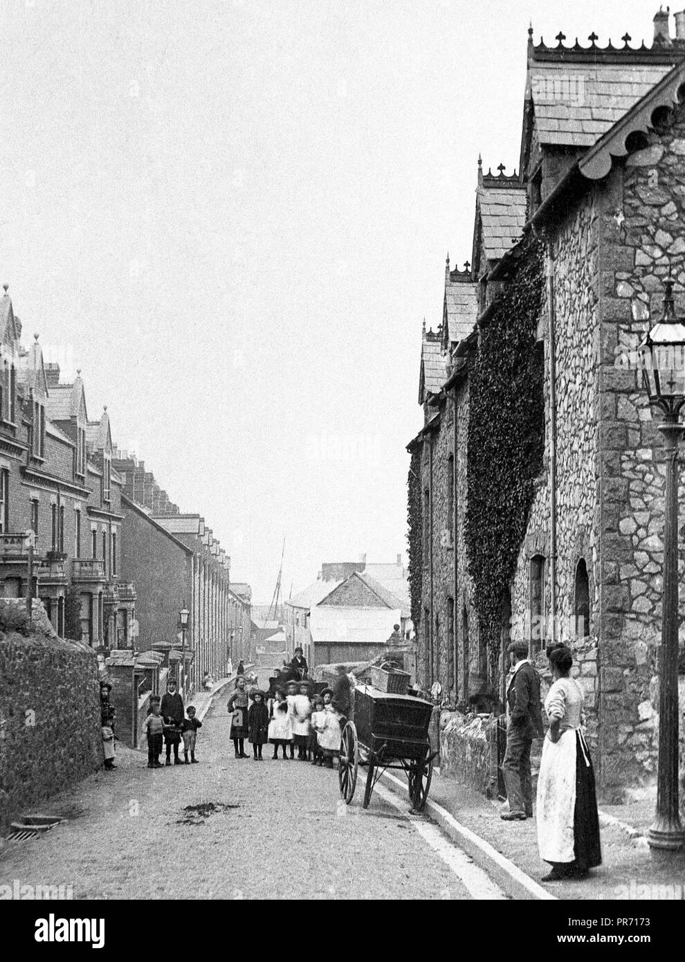 West Street, Watchet early 1900s Stock Photo