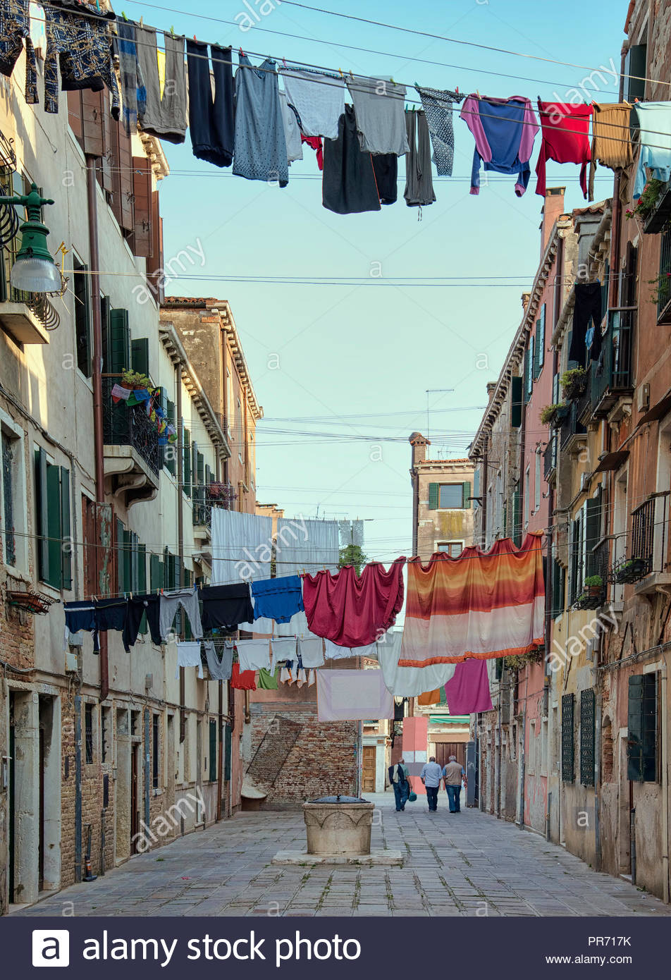 Clothes Line Hanging Italy Stock Photos & Clothes Line Hanging Italy