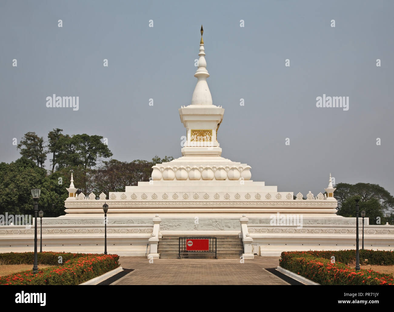 War Deads Monument (Unknown Soldiers Monument) in Vientiane. Laos Stock Photo